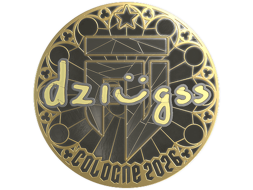Sticker | dziugss (Gold) | Cologne 2026 image