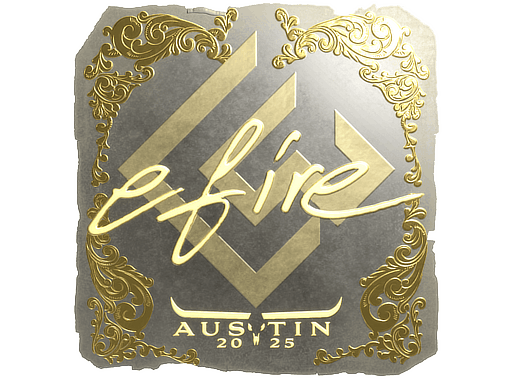 Sticker | efire (Gold) | Austin 2025 image
