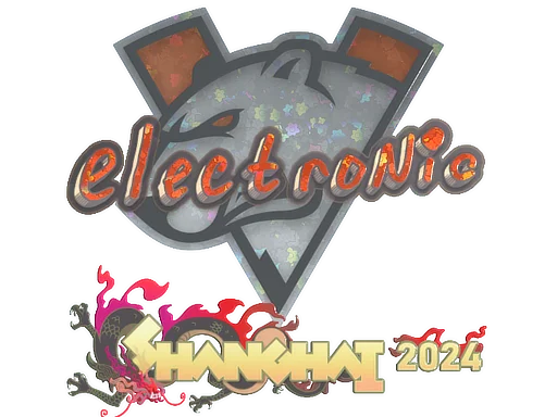 Sticker | electronic (Glitter) | Shanghai 2024 image