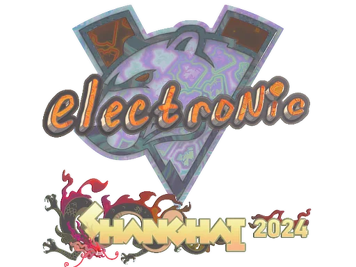 Sticker | electronic (Holo) | Shanghai 2024 image
