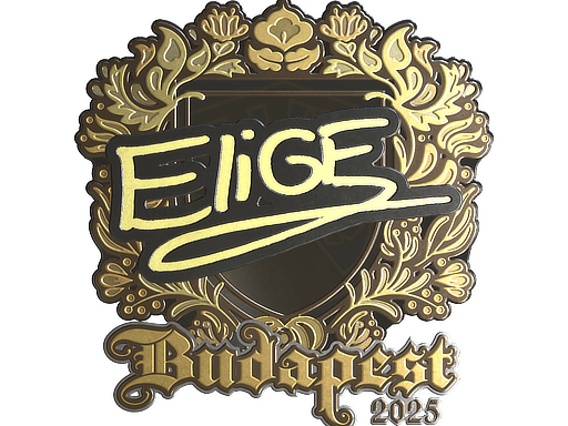 Sticker | EliGE (Gold) | Budapest 2025 image