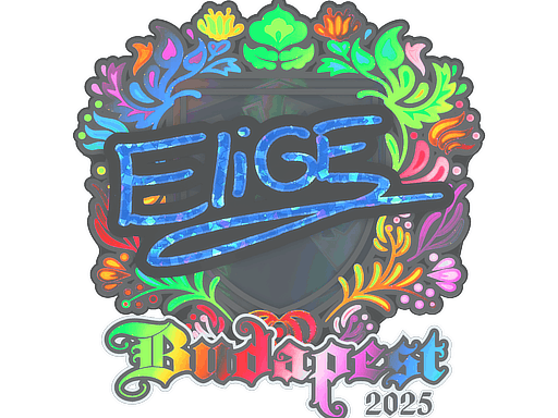 Sticker | EliGE (Holo) | Budapest 2025 image
