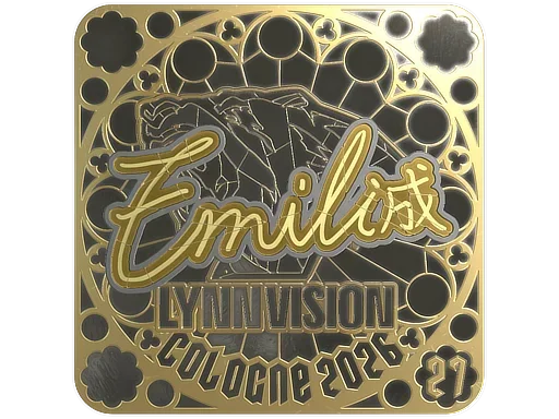 Sticker | EmiliaQAQ (Gold, Ranked) | Cologne 2026 image