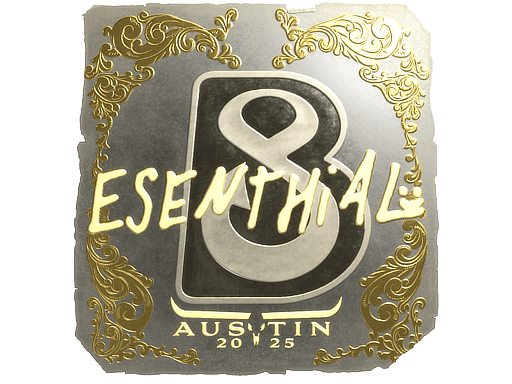 Sticker | esenthial (Gold) | Austin 2025 image