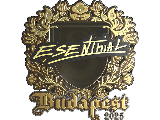 Sticker | esenthial (Gold) | Budapest 2025 image
