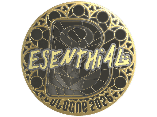 Sticker | esenthial (Gold) | Cologne 2026 image