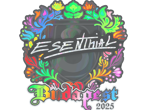 Sticker | esenthial (Holo) | Budapest 2025 image