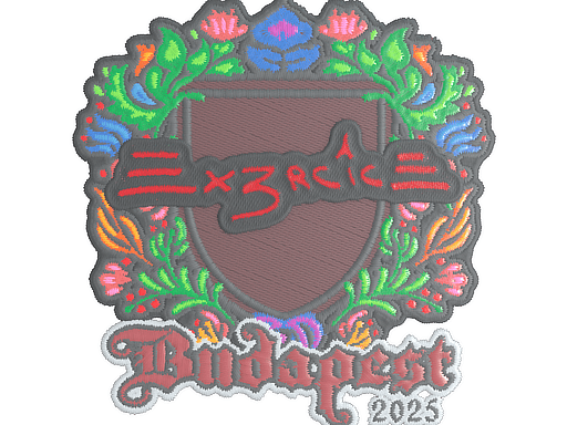 Sticker | Ex3rcice (Embroidered) | Budapest 2025 image