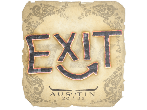Sticker | exit | Austin 2025