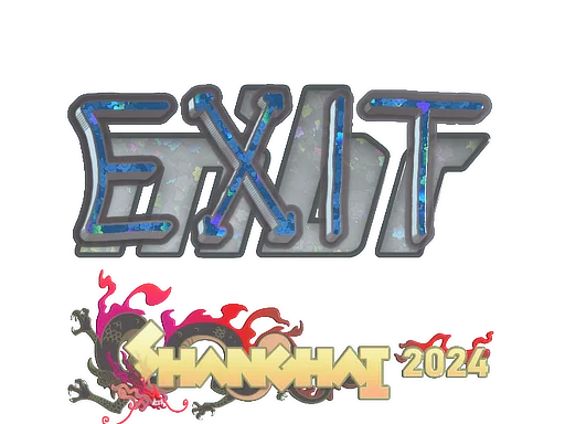 Sticker | exit (Glitter) | Shanghai 2024