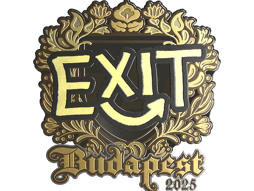 Sticker | exit (Gold) | Budapest 2025 image