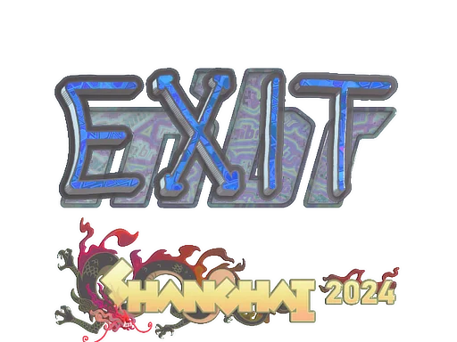 Sticker | exit (Holo) | Shanghai 2024