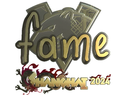 Sticker | fame (Gold) | Shanghai 2024 image