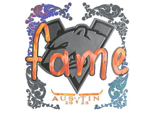 Sticker | fame (Holo) | Austin 2025 image