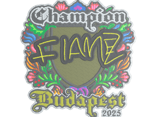 Sticker | FlameZ (Embroidered, Champion) | Budapest 2025 image
