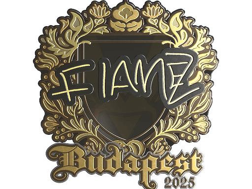 Sticker | FlameZ (Gold) | Budapest 2025 image