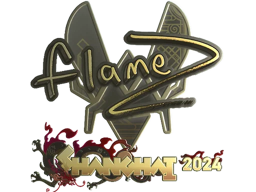 Sticker | FlameZ (Gold) | Shanghai 2024 image