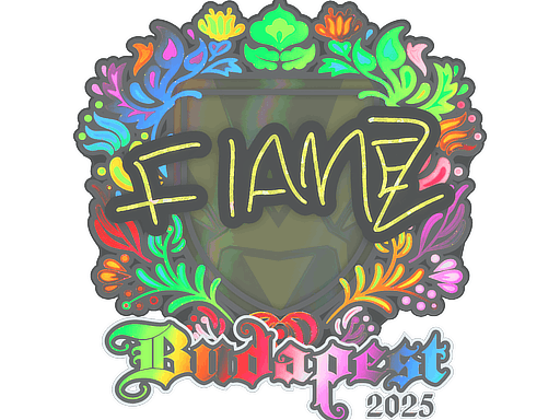 Sticker | FlameZ (Holo) | Budapest 2025 image