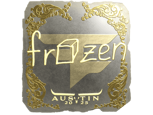 Sticker | frozen (Gold) | Austin 2025 image