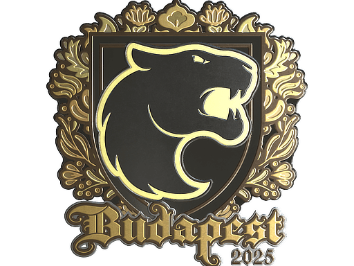 Sticker | FURIA (Gold) | Budapest 2025 image