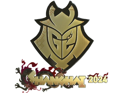 Sticker | G2 Esports (Gold) | Shanghai 2024 image