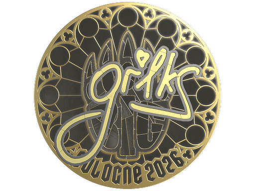 Sticker | gr1ks (Gold) | Cologne 2026 image