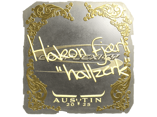 Sticker | hallzerk (Gold) | Austin 2025 image