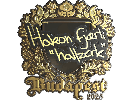 Sticker | hallzerk (Gold) | Budapest 2025 image