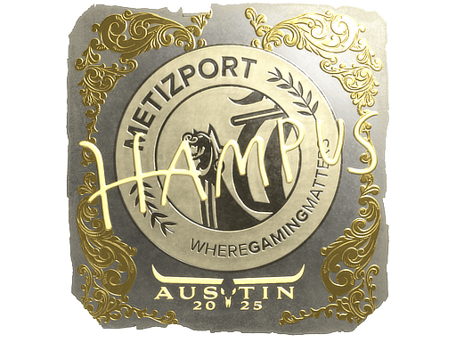 Sticker | hampus (Gold) | Austin 2025 image
