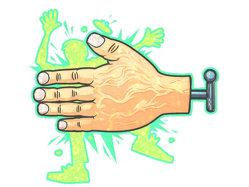 Sticker | High Five! (Glitter) image