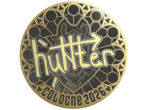 Sticker | huNter- (Gold) | Cologne 2026 image