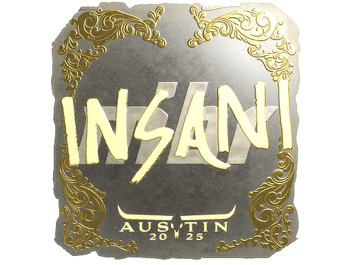 Sticker | insani (Gold) | Austin 2025 image