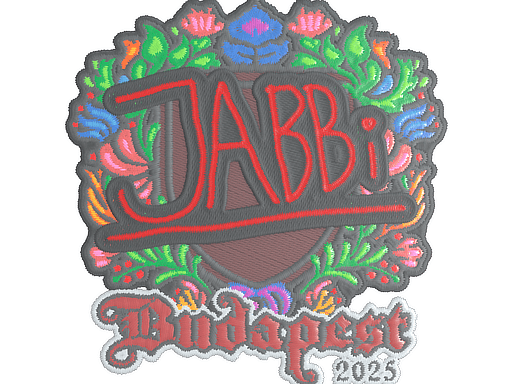Sticker | jabbi (Embroidered) | Budapest 2025 image