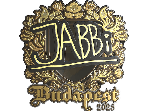 Sticker | jabbi (Gold) | Budapest 2025 image