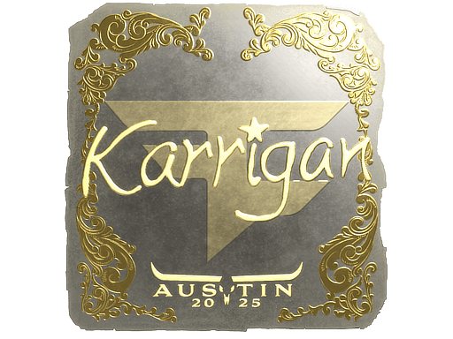Sticker | karrigan (Gold) | Austin 2025 image
