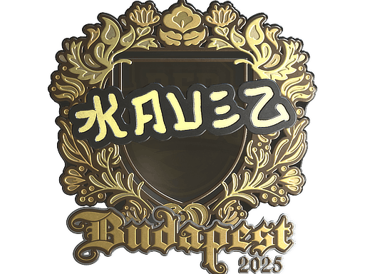 Sticker | kauez (Gold) | Budapest 2025 image