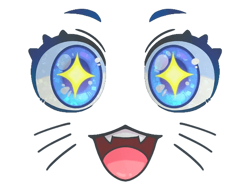 Sticker | Kawaii Eyes (Glitter)