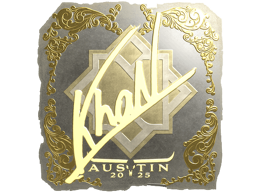 Sticker | khaN (Gold) | Austin 2025 image