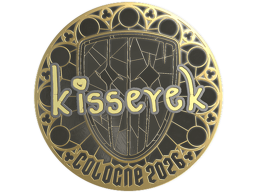 Sticker | kisserek (Gold) | Cologne 2026 image
