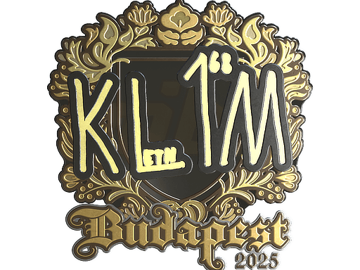 Sticker | kl1m (Gold) | Budapest 2025 image