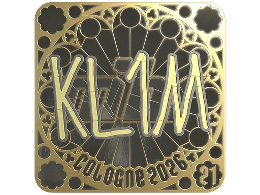 Sticker | kl1m (Gold, Ranked) | Cologne 2026 image