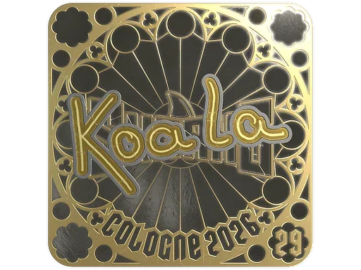 Sticker | koala (Gold, Ranked) | Cologne 2026 image