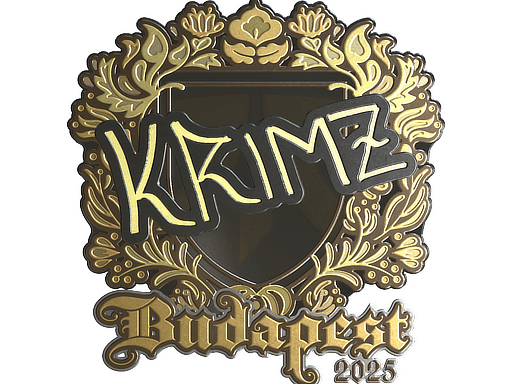 Sticker | KRIMZ (Gold) | Budapest 2025 image