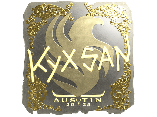 Sticker | kyxsan (Gold) | Austin 2025 image