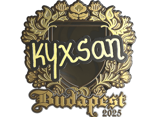 Sticker | kyxsan (Gold) | Budapest 2025 image