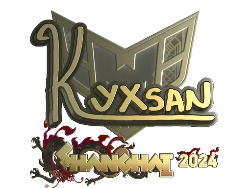 Sticker | kyxsan (Gold) | Shanghai 2024 image