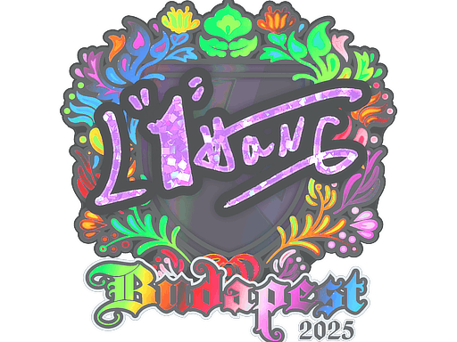 Sticker | L1haNg (Holo) | Budapest 2025 image
