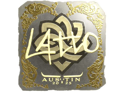 Sticker | latto (Gold) | Austin 2025 image