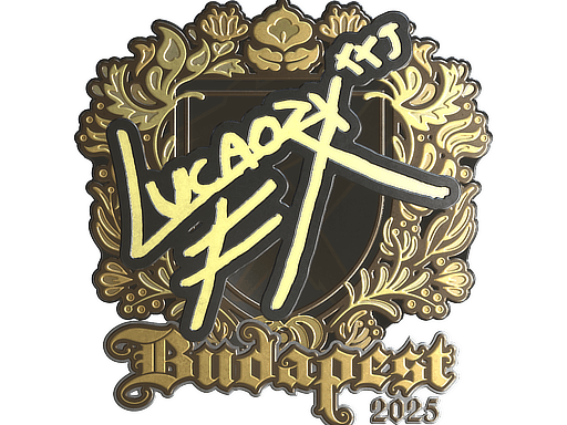 Sticker | Lucaozy (Gold) | Budapest 2025 image