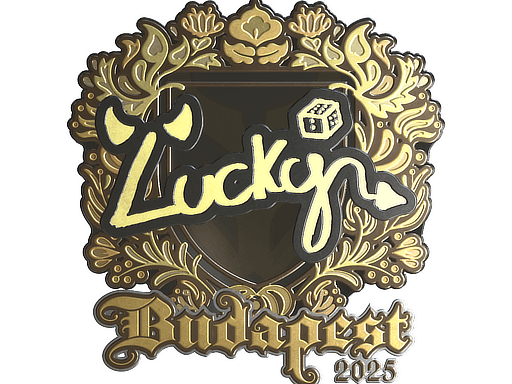 Sticker | Lucky (Gold) | Budapest 2025 image